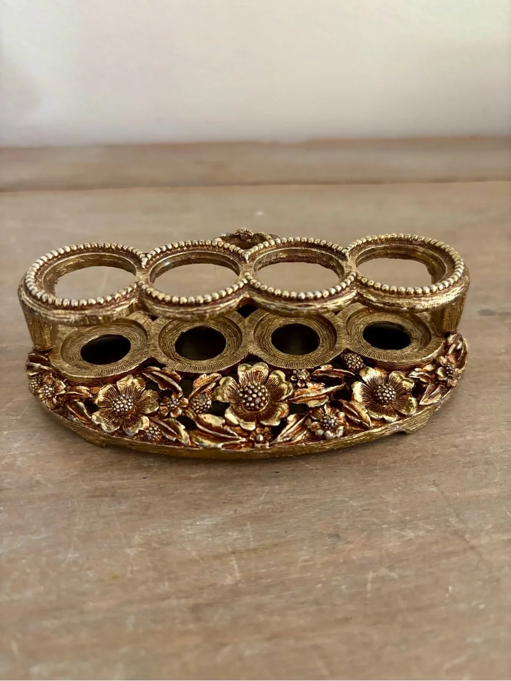 Vintage Matson Ormolu Brass Lipstick Holder 4.25 inches